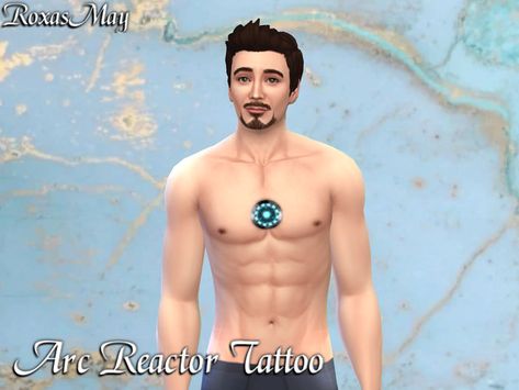 Fierce Tattoo, Sims 4 Tattoos, Arc Reactor, Palm Tattoos, Facial Tattoos, Full Body Tattoo, Vintage Band Tees, Sims 4 Cas, Sims Community