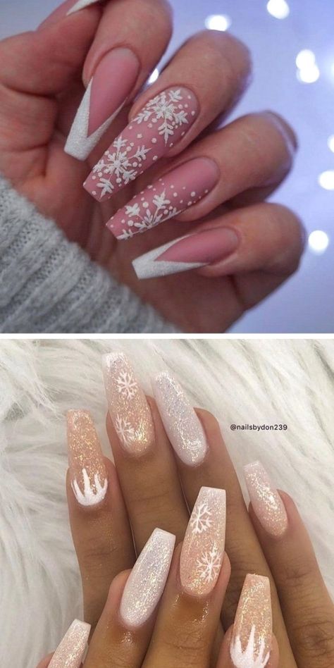 Cream Nail, Unghie Nail Art, Winter Nails Acrylic, White Acrylic Nails, Nails Winter, Fall Acrylic Nails, Long Acrylic Nails Coffin, Christmas Nails Acrylic, Designs Nail