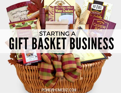 Starting a Gift Basket Business Basket Business Ideas, Starting A Gift Basket Business, Gift Basket Business How To Start A, Gift Basket Business Ideas, Gift Basket Business, Business Gift Baskets, Making A Gift Basket, Water Crackers, Small Business Gifts