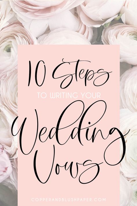 How To Write A Vow Marriage, Creative Ways To Display Wedding Vows, Help The Bride Write Her Vows, Wedding Vows Format, Vow Ideas How To Write, Write Vows To Husband, Writing My Vows, Wedding Vows Paper, Custom Wedding Vows