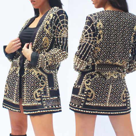 Bedazzled Blazer, Rhinestone Blazer, Blazer Women, Fashion Pieces, Shop The Look, Blazers For Women, A Black, Mini Dress