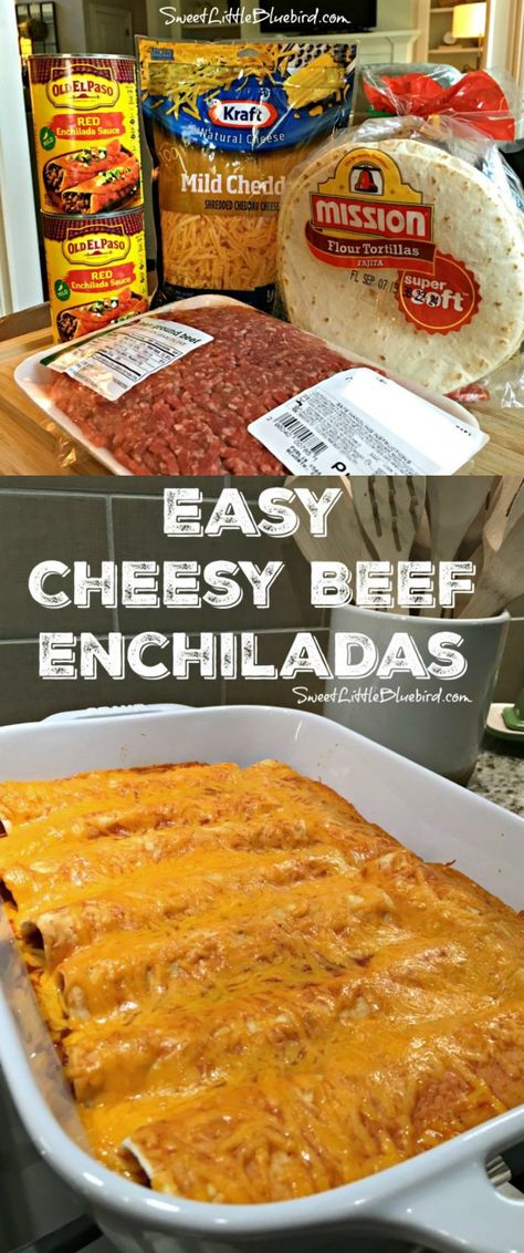 Loaded Beef Enchiladas, Beef Enchiladas With Rice, Cheap Easy Enchiladas, Easy Enchiladas Beef Corn Tortillas, 5 Ingredient Enchiladas Ground Beef, 5 Ingredient Beef Enchiladas, Easy Ground Beef Enchiladas Simple, Easy Sour Cream Beef Enchiladas, Ground Beef Enchilada Recipe Flour Tortillas