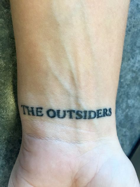 BAD Tattoos Outsiders Tattoo Ideas, The Outsiders Tattoos, The Outsiders Tattoo Ideas, The Outsiders Drawings Ideas, Outsiders Tattoo, The Outsiders Tattoo, Stay Gold Tattoo The Outsiders, The Outsiders Aesthetic Wallpaper Iphone, Tuff Tattoos