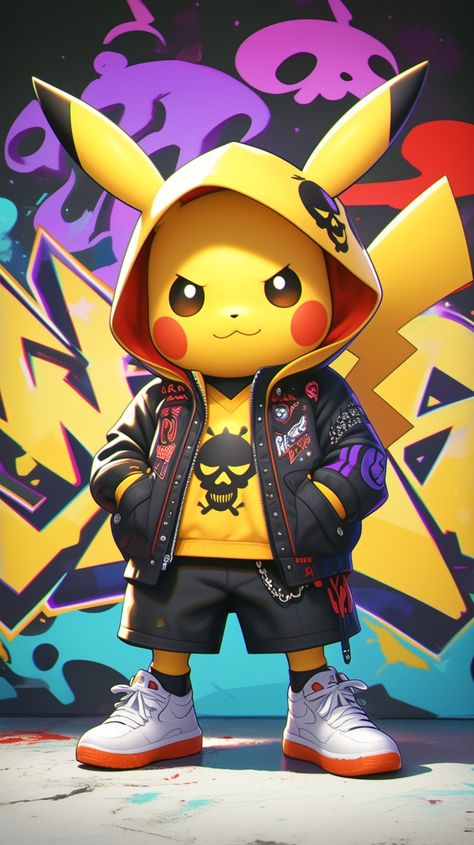 Graffiti urban Pikachu made by Silverbloom Pickachoo Wallpaper, Aesthetic Pikachu, Flareon Pokemon, Pikachu Wallpaper Iphone, Pikachu Drawing, Pikachu Art, Android Wallpaper Art, Cool Pokemon Wallpapers, Pikachu Wallpaper