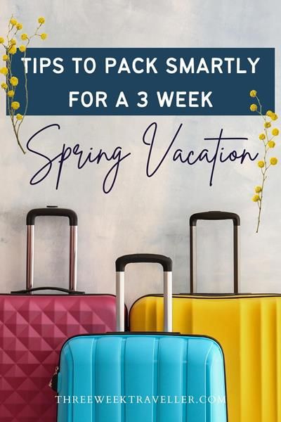 3 Weeks Spring Vacation Packing List Unisex with Printable Packing List Spring, Printable Packing List, Smart Packing, Vacation Packing List, Travel Ads, Packing Guide, Travel Documents, Packing List For Vacation, Spring Vacation