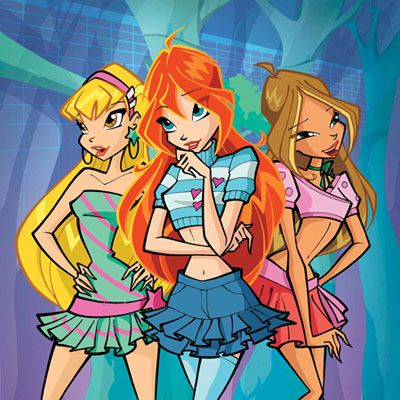 Winx Club Stella Bloom and Flora Winx Club Bloom And Flora, Winx Club Flora And Bloom, Winx Club Pp, Bloom And Stella Winx Club, Iconic Trios, Bloom And Stella, Wind Club, Winx Club Stella, Stella Art