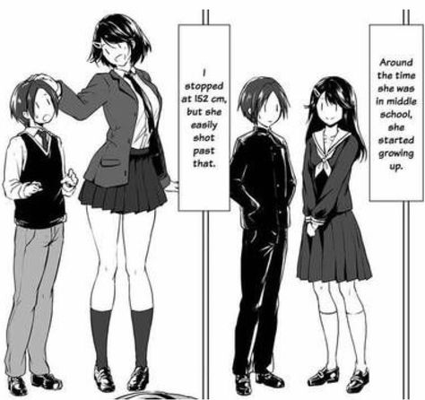 Taller Girlfriend, Tall Girl Short Guy, Yuumei Art, Hiro Big Hero 6, Image Spiderman, Anime Memes Funny, Tall Girl, Cute Comics, Tall Women