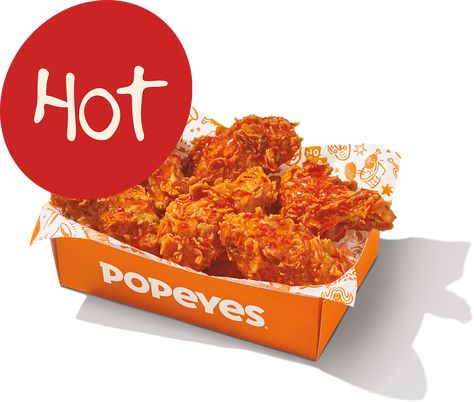 NEW ITEM: Sweet 'n Spicy Wings from Popeyes. See the full nutrition facts, weight watchers points and allergies on our website. #fastfood #nutrition Popeyes Sweet And Spicy Wings, Sweet And Spicy Wings, Popeyes Restaurant, Sweet N Spicy, Popeyes Chicken, Spicy Wings, Fast Food Items, Ghost Peppers, Hot Wings