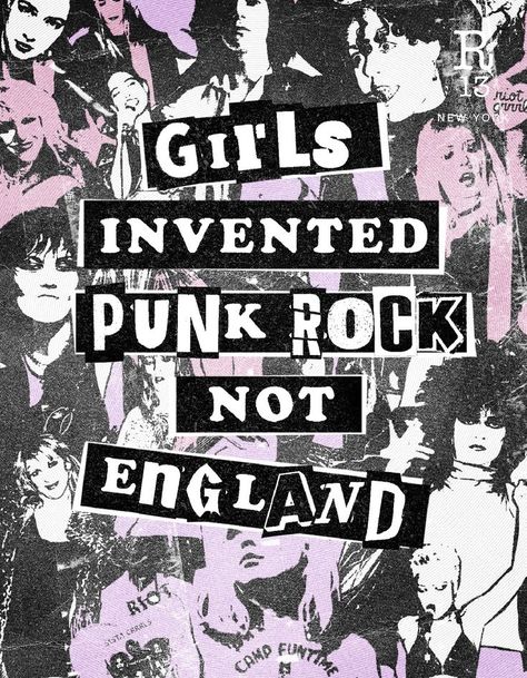 R13 ad for women's history month - april 2022 Girls Invented Punk Rock Not England, Punk Aesthetic 80s, Riot Grrl Aesthetic, Punk Rock Playlist, Riot Grrrl Poster, Metal Band Aesthetic, Punk Princess Aesthetic, Riot Grrrl Aesthetic, Post Punk Aesthetic