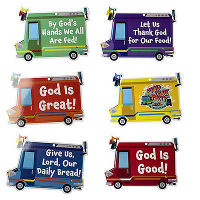 Vacation Bible School (VBS) Food Truck Party Decor | Cokesbury Food Truck Party Vbs Decorations, Food Truck Vbs Decorations, Food Truck Crafts, Truck Party Activities, Food Truck Theme, Truck Party Food, Food Truck Party Vbs, Food Truck Vbs, Slumber Party Foods