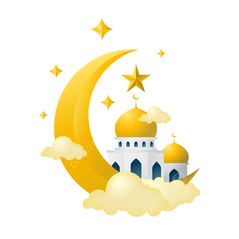 Ramadan Graphic Design, 3d Mosque, Mosque Clipart, Ramadan Mosque, Ramadan Clipart, Pakistani Makeup, Moon 3d, Moon Png, Food Business Card