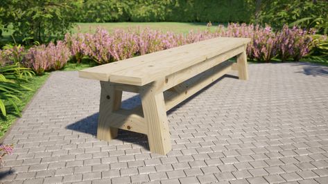 Farm Bench Plans 96x15 in DIY Outdoor Bench Plans - Etsy Norway Patio Bench Diy, Outdoor Bench Diy, Diy Backyard Garden, Patio Furniture Plans, Diy Patio Bench, Diy Garden Bench, Diy Outdoor Bench, Farm Bench, Outdoor Bench Plans