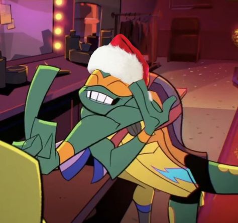 Rottmnt Christmas Pfp, Rottmnt Christmas, Mickey Tmnt, Rottmnt Mikey, Mikey Tmnt, Brandon Smith, Tmnt Mikey, Make A Character, Reaction Images