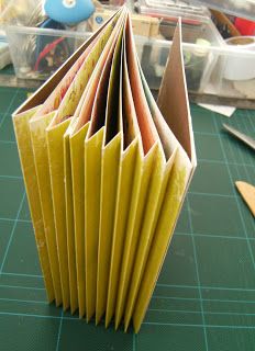 tutorial for concertina (accordion spine) mini scrap album...easy and really cute Accordian Book, Bookbinding Ideas, Marbling Paper, Scrapbooking Tutorial, Mini Books Diy, Concertina Book, Diy Scrapbook Album, Bookbinding Tutorial, Album Tutorial