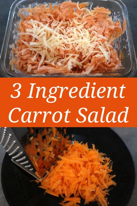 Easy Carrot Salad, Shredded Carrot Recipe, Cheap Lunch Ideas, Grated Carrot Salad, Lunch On A Budget, Carrot Salad Recipes, Cheap Lunch, Easy Budget, Paleo Recipes Easy