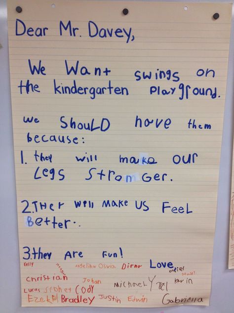 Launching Persuasive Writing In Kindergarten Persuasive Writing Examples, Writing In Kindergarten, Writers Workshop Kindergarten, Writing Kindergarten, Kindergarten Writing Activities, Persuasive Letter, Persuasive Text, Interactive Writing, Writing Images