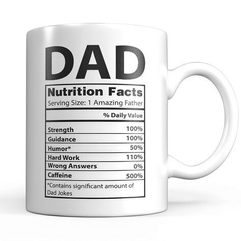 Best Dad Mug, Dad Gifts From Daughter, Coffee Mugs Funny, Birthday Presents For Dad, Sublimacion Ideas, Stocking Stuffer Ideas, Father Birthday, Smile Everyday, Best Dad Gifts