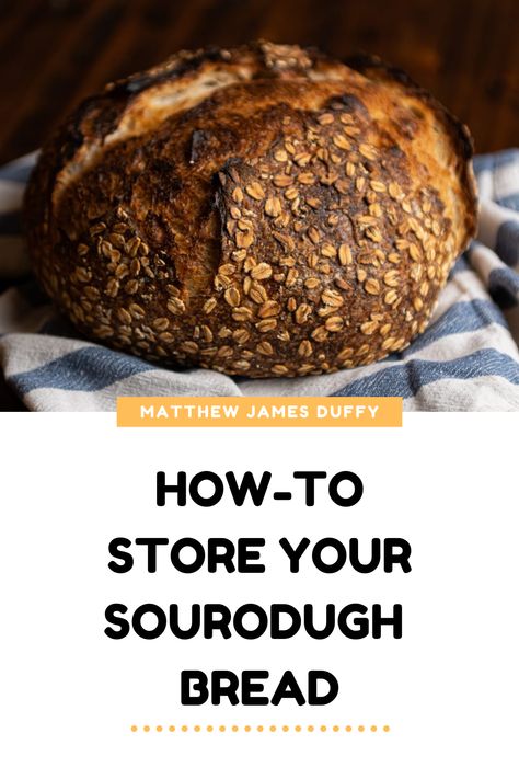 Learn how-to  store, freeze and preserve the shelf life of your sourdough bread (or any fresh bread). Discard Bread, Dough Starter, Easy Sourdough, Homemade Sourdough Bread, Artisan Bread Recipes, Sourdough Starter Recipe, Sourdough Discard, Sourdough Baking, Sourdough Bread Recipe