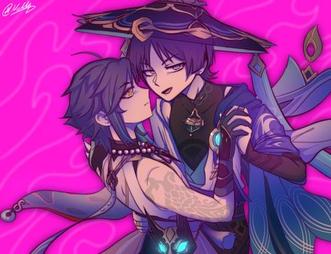 Xiao Scaramouche, Scaramouche Kunikuzushi, Tiny World, Twin Flame, Matching Icons, Color Palette, On Twitter, Tags, Twitter