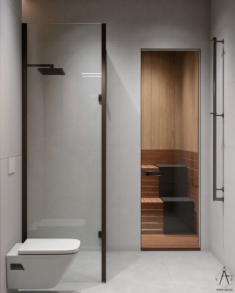 GAME in UNISON on Behance 2 Person Sauna In Bathroom, Sauna Bathroom Ideas Small Spaces, Sauna Ideas Indoor, Small Bathroom With Sauna, Bathroom Sauna Ideas, Bathroom With Sauna Layout, Small Sauna Ideas, Shower Sauna Combo, Sauna In Bathroom