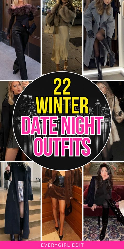 winter date night outfits, winter date night outfit ideas, winter date night outfit inspo, winter date night outfits 2024, winter date night outfit ideas 2024. Winter Date Night Outfit Cold Dressy, Date Night Outfits Women, Winter Date Night Outfit Cold, Outfits Women Winter, Winter Date Night Outfit, Outfits With Jeans, Dressy Winter, Winter Date Night, Winter Date Night Outfits