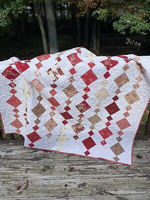 New Chandelier Quilt 62” X 62”  | eBay Chandelier Quilts, Chandelier Quilt, New Quilts, Victorian Quilts, Vintage Quilts Patterns, Red And White Quilts, Easy Quilt, Patriotic Quilts, Picture Quilts