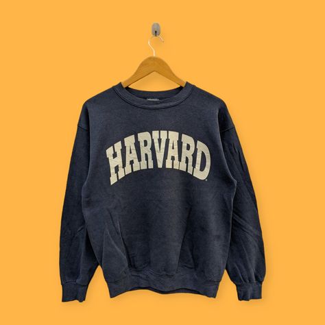 vintage Harvard university sweatshirts Harvard university crewneck Harvard university sweater pullover college style blue colour size medium by YoungmodernCo on Etsy University Sweater, Harvard Sweatshirt, University Crewneck, Style Bleu, University Sweatshirts, Harvard University, College Style, Sweater Pullover, College Fashion