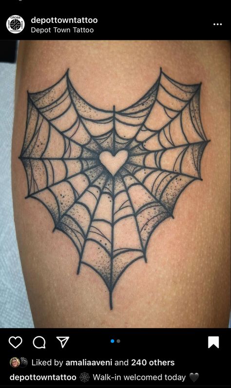 Spiderweb Knee Tattoo Women, Witch Moodboard, Spider Web Tattoo, Tattoo Shading, Web Tattoo, Tattoo Board, Elbow Tattoos, Knee Tattoo, Heart Drawing