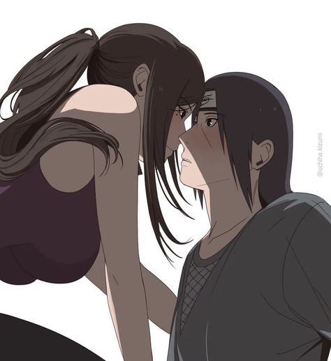 Itachi And Izumi Couple, Madara X Oc, Izumi Itachi, Itachi Y Izumi, Demon Slayer Wallpaper Muichiro, Itachi X Izumi, Naruto Modern, Izumi Uchiha, Itachi And Izumi