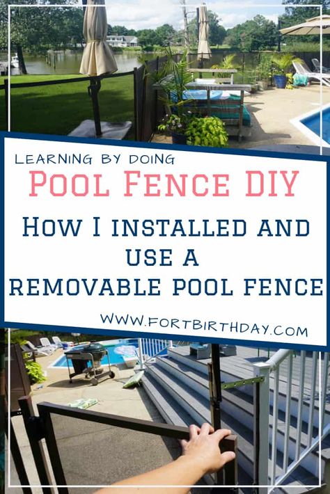 Pool Fence For Dogs, Pool Deck Fencing Ideas, Cable Pool Fence, Diy Pool Fence Ideas, Diy Fence Around Pool, Pool Gate Ideas Safety, Removable Pool Fence Ideas, Temporary Pool Fence, Diy Pool Fence Above Ground