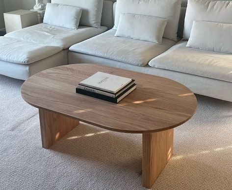 Oval Living Room Table, Oak Wood Coffee Table, Rounded Edge Coffee Table, Diy Coffee Table Oval, Modern Oval Coffee Table, Wooden Oval Coffee Table, Natural Oak Coffee Table, Modern Coffee Tables Living Rooms, Oval Coffee Table Living Room