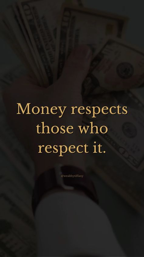 💼💡 Money respects those who respect it. 💸✨

Let's talk about the importance of cultivating a healthy relationship with money. Just like any relationship, how you treat money directly impacts how it treats you in return. Here's why:

1️⃣ **Value & Appreciation:** When you respect money, you recognize its value and appreciate the opportunities it provides. You understand the effort and energy it takes to earn money and treat it with the reverence it deserves.

2️⃣... Money Relationship Quotes, Relationship With Money, Royal Love, A Healthy Relationship, Let's Talk About, Healthy Relationship, All Funny Videos, Financial Planning, Let's Talk