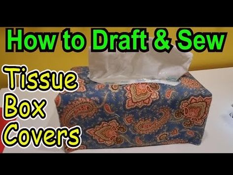 Diy Tissue Box Covers, Tissue Box Hacks, Square Tissue Box Cover, Kleenex Box Cover, Boxes Diy, Sewing To Sell, Sewing Easy, Kleenex Box, Sewing Easy Diy