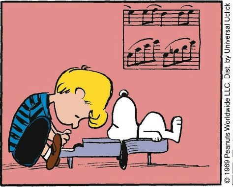 Schroeder and Snoopy Charlie Brown Piano, Schroeder Peanuts, Schroeder Piano, Peanuts Dance, Characters References, Piano Art, Peanuts Characters, Snoopy Pictures, Piano Man