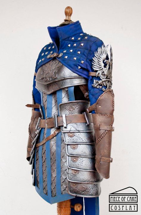 Half Plate of the Warden Commander +1 to intimidation +1 to diplomacy +1 to leadership Midevil Armour, Grey Warden Armor, Leather Armor Pattern, Warden Armor, Half Plate Armor, Winter Armor, Armor Reference, Costume Armour, Grey Warden