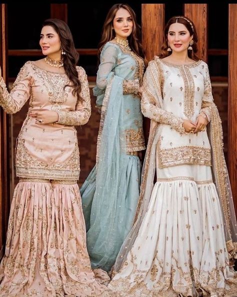 Gharara Designs, Nikah Outfit, Desi Wedding Dresses, Nikkah Dress, Asim Jofa, Asian Bridal Dresses, Latest Bridal Dresses, Celebrity Fashion Looks, Pakistani Wedding Outfits