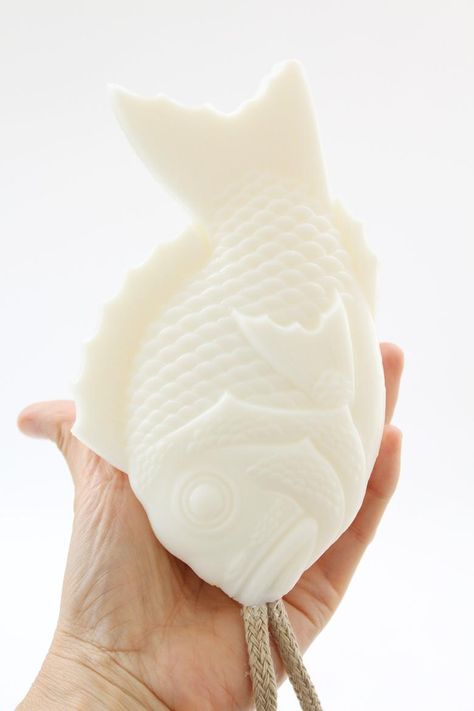 Japanese Fish Welcome Soap / Beklina Soap Making Ideas, Fish Soap, Japan Crafts, Japanese Fish, Bath Soap, Soft Toothbrush, Diy Soap, Soap Molds, Crafty Diy