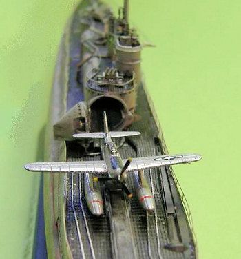 Tamiya 1/350 I-400 submarine, by Bruno Schielzeth Military Design, Aichi, Model Boats, Plastic Model Kits, Model Kits, Model Ships, Model Making, Scale Model, Plastic Models