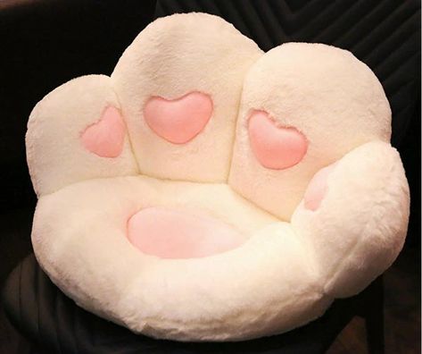 Cat Paw Pillow, Romantic Birthday Gifts, Sitting Cushion, Romantic Birthday, Paw Heart, Heart Cat, Loving Heart, Cartoons Love, Home Sofa