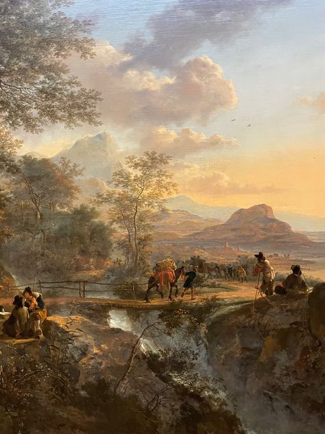 Romantic Era Paintings Romanticism, Old Masters Paintings Landscapes, Classic Paintings Landscape, Naturalisme Art, Romanticism Paintings, Classical Paintings, Painting Classic, Creation Art, Historical Painting