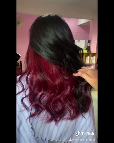 Red Underlayer, Underlayer Hair Color, Brown Hair With Red, Hair Dyed, Red Hair Inspo, Dyed Red Hair, Red Brown Hair, Swag Girl Style, Girl Swag