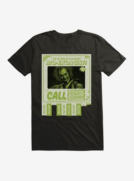 Beetlejuice 2 Bio-Exorcist Beetlguese Tear-Off Flyer T-Shirt | Hot Topic Beetlejuice 2, Horror Gifts, Beetlejuice Beetlejuice, Say My Name, Beetlejuice, Mens Graphic Tee, Hot Topic, Mens Graphic, Graphic Tees