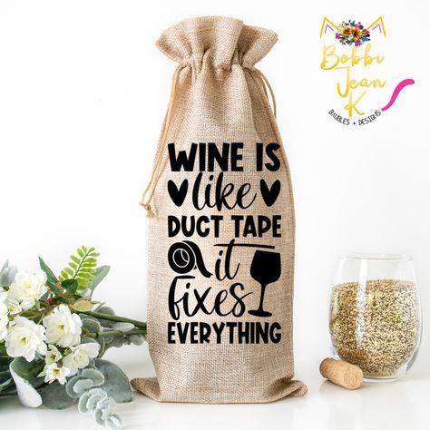 Bag Quotes, Wine Bags, Wine Bottle Bag, Wine Gift Bag, A Bottle Of Wine, Wine O Clock, Bottle Of Wine, After School Snacks, Canvas Bags