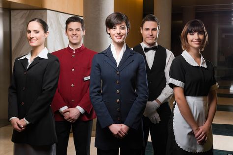 https://premierhotelier.wordpress.com/2016/04/04/the-suite-life-experiences-hotel-employees-can-relate-to/ Hotel Operations, Hotel Secrets, Hotel Jobs, Restaurant Uniforms, Hotel Uniform, Hospitality Uniform, Asia Tenggara, Police Uniforms, Hotel Staff