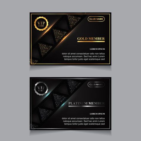 Luxury golden and platinum vip member ca... | Premium Vector #Freepik #vector #background #business #vintage #gold Vip Card Design, Design Vip, Setup Gamer, Unique Wedding Cards, Card Design Template, Metal Business Cards, Member Card, Hello Kitty Crafts, Vip Card