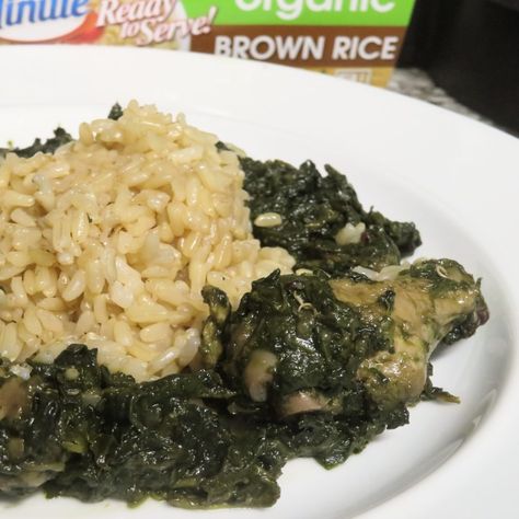 Authentic Liberian Potato Greens | Simple West African Rice Recipes African Rice Recipes, Liberian Recipes, Fried Greens, African Rice, African Soup, African Recipe, African Kitchen, Liberian Food, Ghanaian Food