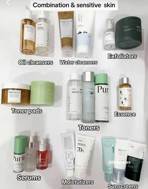 Cheap Skincare, Best Korean Skincare Products, Combination Skin Routine, Skincare Recommendations, Korean Skin Care Secrets, Skincare For Oily Skin, Korean Beauty Secrets, Natural Face Skin Care, Tanning Products