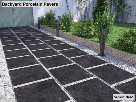 Outside Flooring, Porcelain Pavers, Paver Tiles, Paver Walkway, Natural Stone Pavers, Paving Stones, Concrete Patio, Outdoor Flooring, Backyard Patio Designs