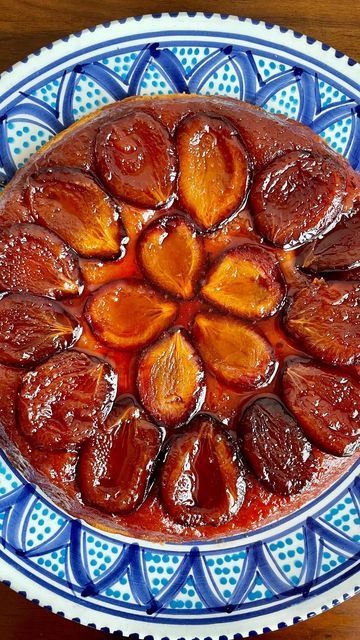 Dave Patera on Instagram: "Plum Cake Tatin:  Caramelized Prune Plums + Orange Blossom Scented Cake⁣ ⁣ This is one of my absolute favorite desserts to make at this time of year when prune plums start to make an appearance at the farmers market. ⁣ ⁣ You’ll Need: ⁣ ⁣ 6T room temperature butter, plus extra for greasing the pan⁣ 10-12 Italian prune plums, halved and pitted ⁣ 1 3/4c sugar, divided ⁣ 2 eggs⁣ 1/3c full fat yogurt ��⁣ 1c + 2T all purpose flour ⁣ 1/2t baking powder ⁣ pinch of salt ⁣ 1 packe Shiro Plum Recipes, Small Plum Recipes, Roast Plums, Plum Frangipane, Plum Frangipane Tart, Room Temperature Butter, Prune Plum, Full Fat Yogurt, Orange Blossom Water