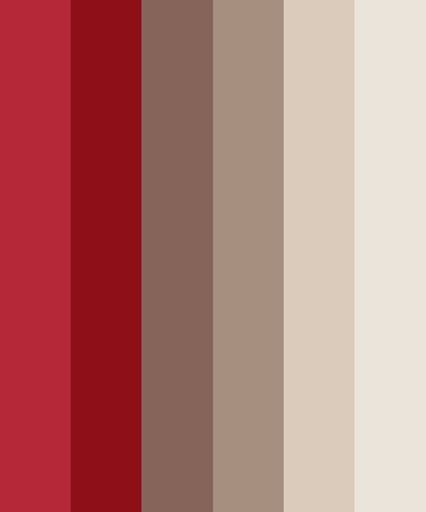 Red Palette Outfit, Lovejoy Color Pallet, Tbhk Color Palette, Wcue Color Palette Ideas, Blood Color Palette, Converse Ideas, Hexadecimal Color, Brown Color Schemes, Cool Color Palette